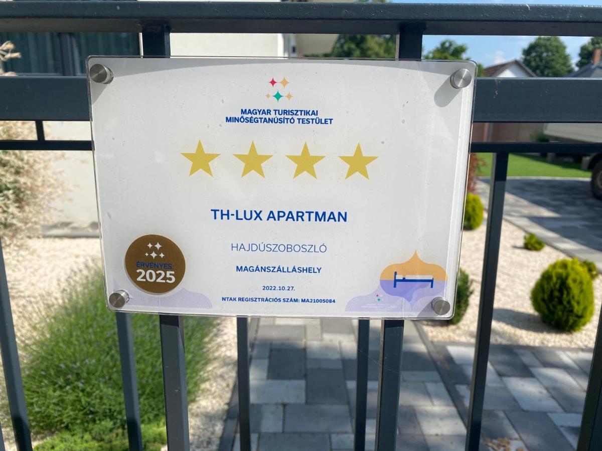 Th-Lux Apartman Hajdúszoboszló Zewnętrze zdjęcie